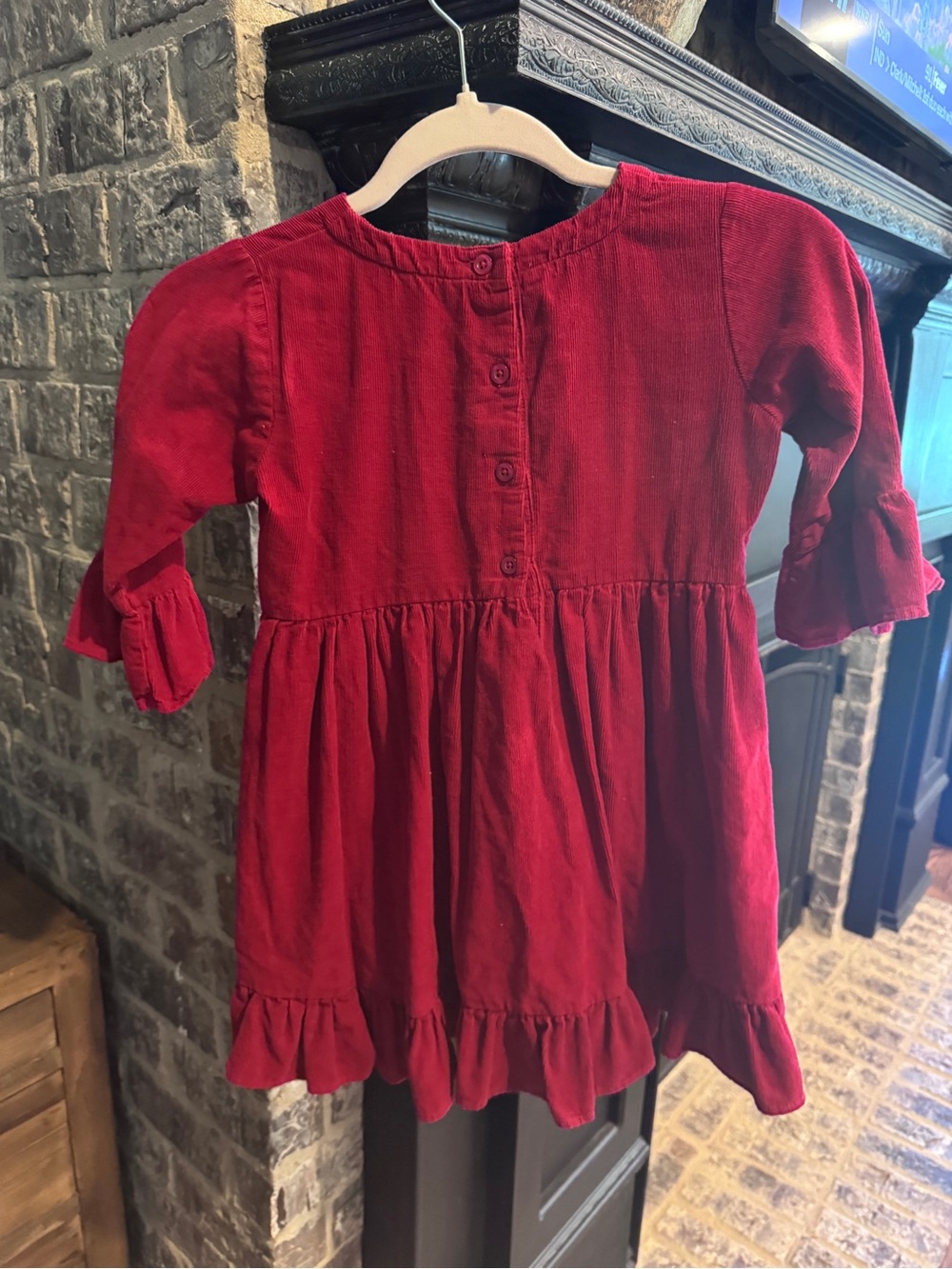 Girls' Red Ruffle Butts Tunic - Picture 4 of 4
